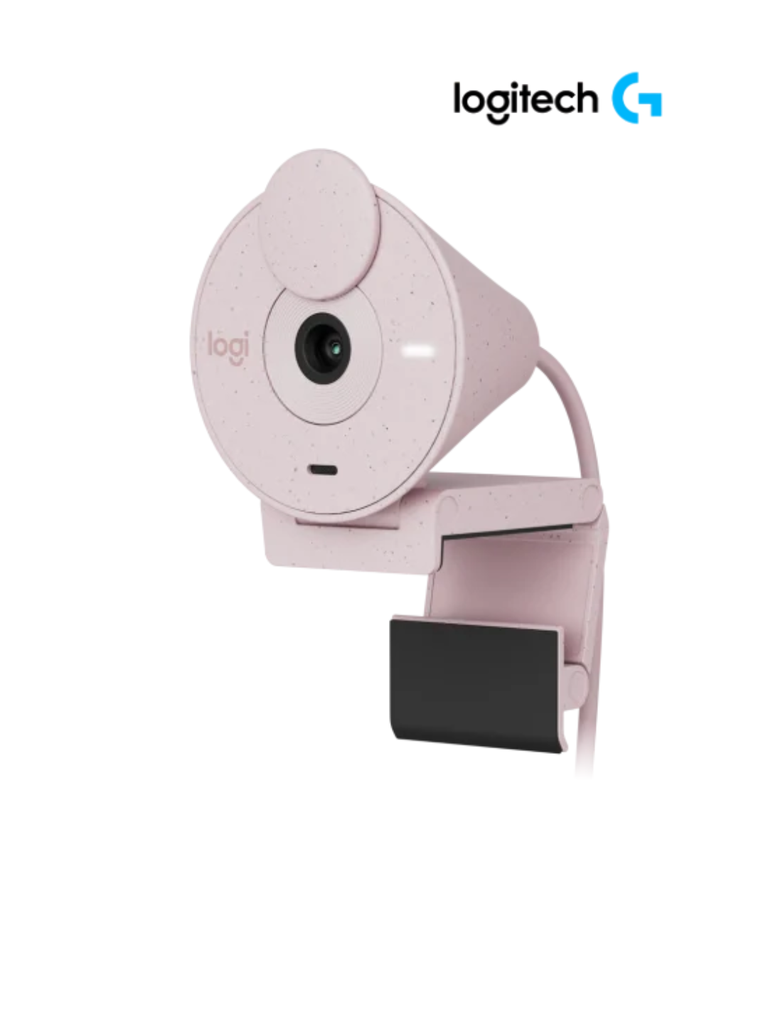 Cámara Logitech Brio 300 FHD 1080p USB-C Rose