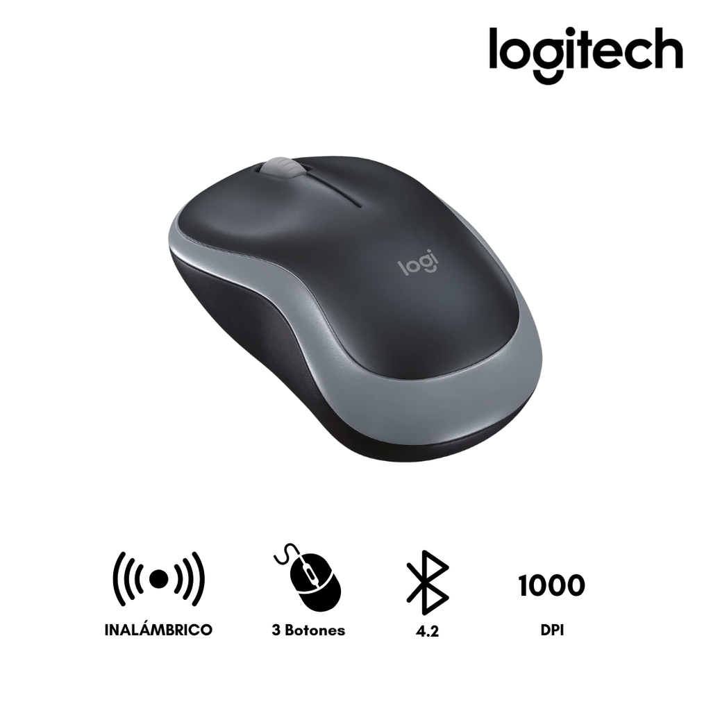 Logitech M185 Mouse Bluetoth Ambidiestro Plug and Play