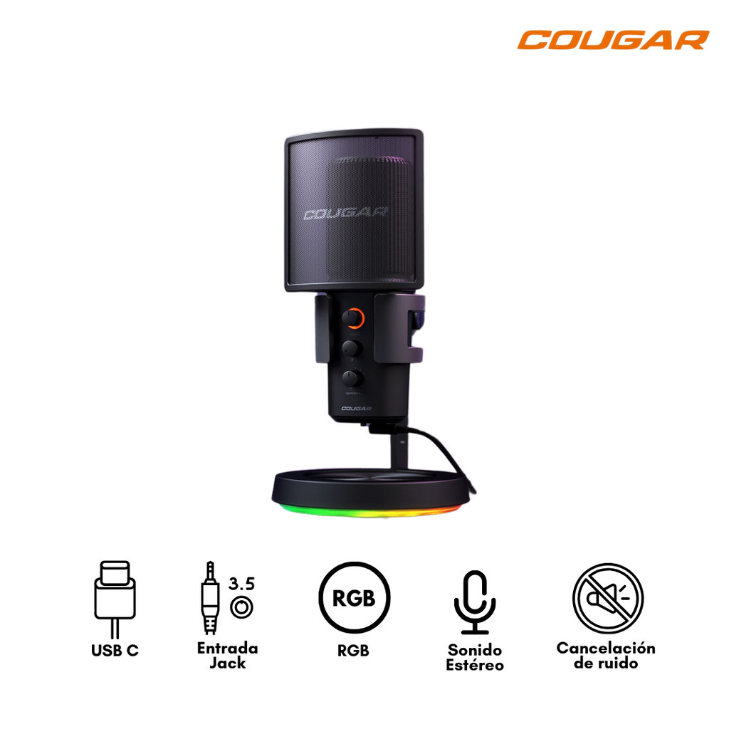 Cougar SCREAMER-X ARGB Microfono 