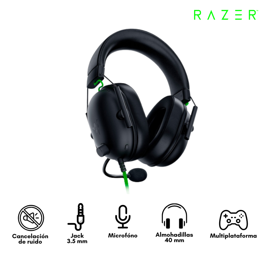 Razer BlackShark V2 X Auricular Gaming  Black