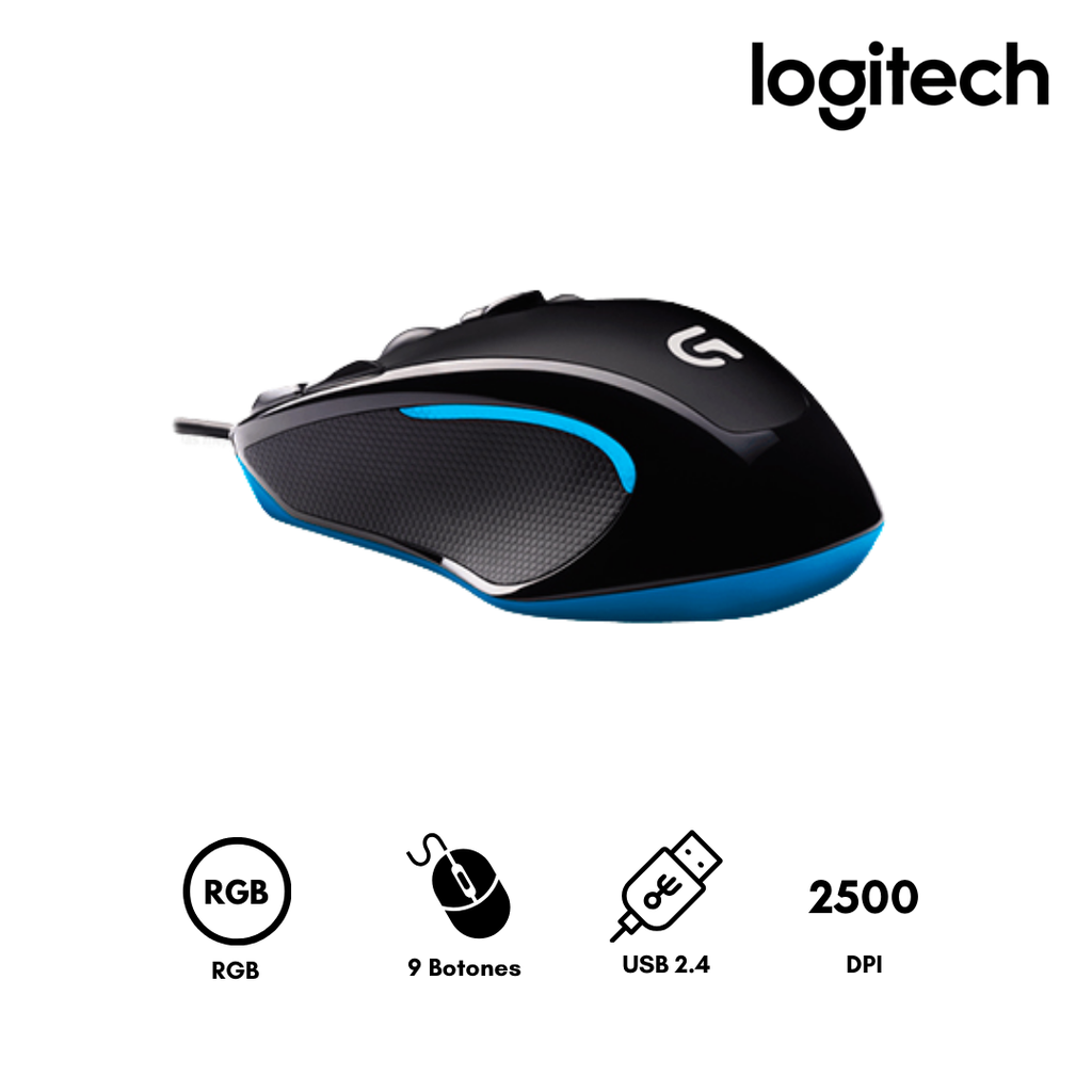 Mouse Logitech G300S Gaming  9 Teclas Programable