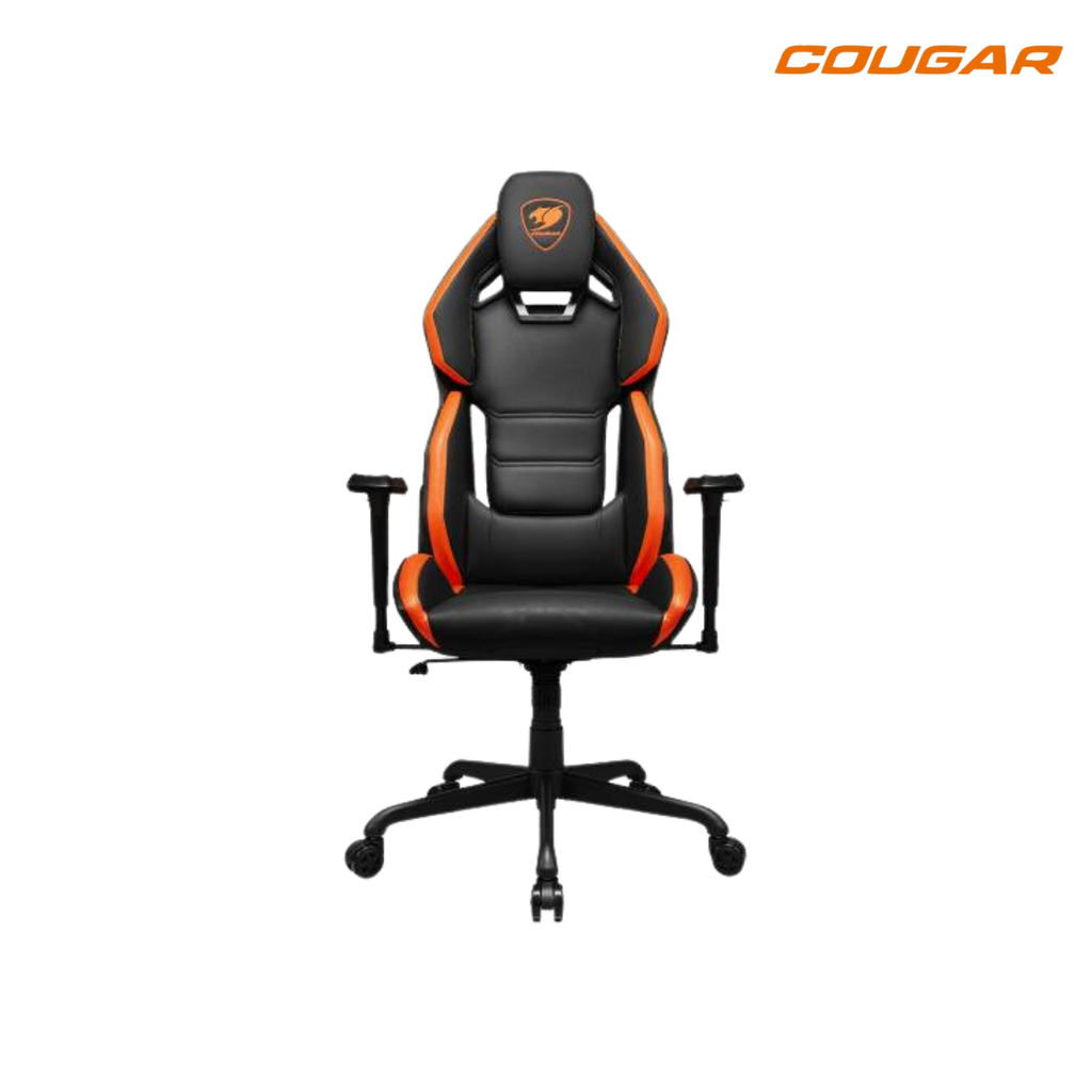 Silla Cougar Hotrod CGR-ARX Gamer High Density Foam Acero Negro Naranja