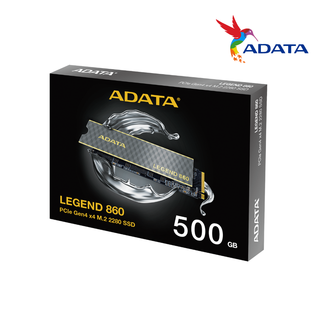 Almacenamiento SSD M.2 ADATA Legend 860 NVMe PCIe Gen 4 de 500GB