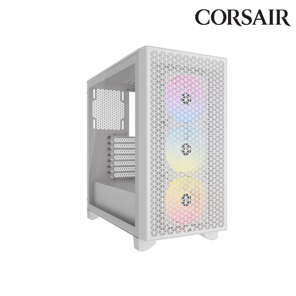Case Corsair 3000D RGB Airflow White Mid Tower