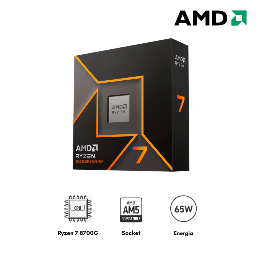 Procesador AMD Ryzen 7 9700X 3.8GHZ 32MB 8C AM5