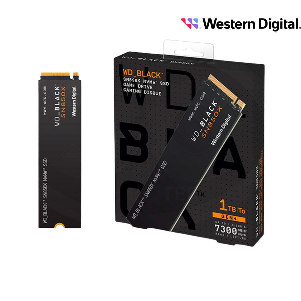 Western Digital SN850X SSD M.2 PCIe 1TB Nvme 2280 7300mb/s