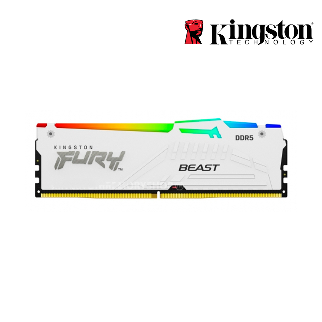 Memoria RAM Kingston Fury Beast DDR5 16GB 5200 CL40 RGB White