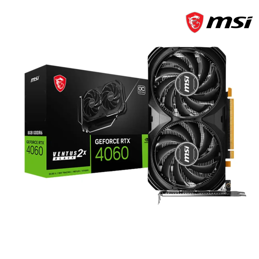 MSI Nvidia RTX 4060 Ventus 2x OC 8GB GDDR6 128 Bits 2 Ventiladores