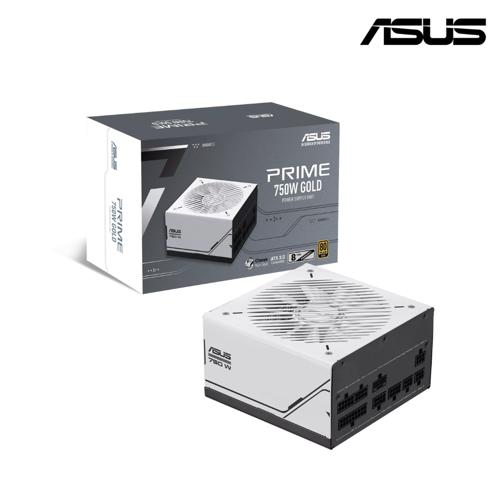 ASUS Fuente de Poder Prime 750W Atx 80 Plus Gold Modular White