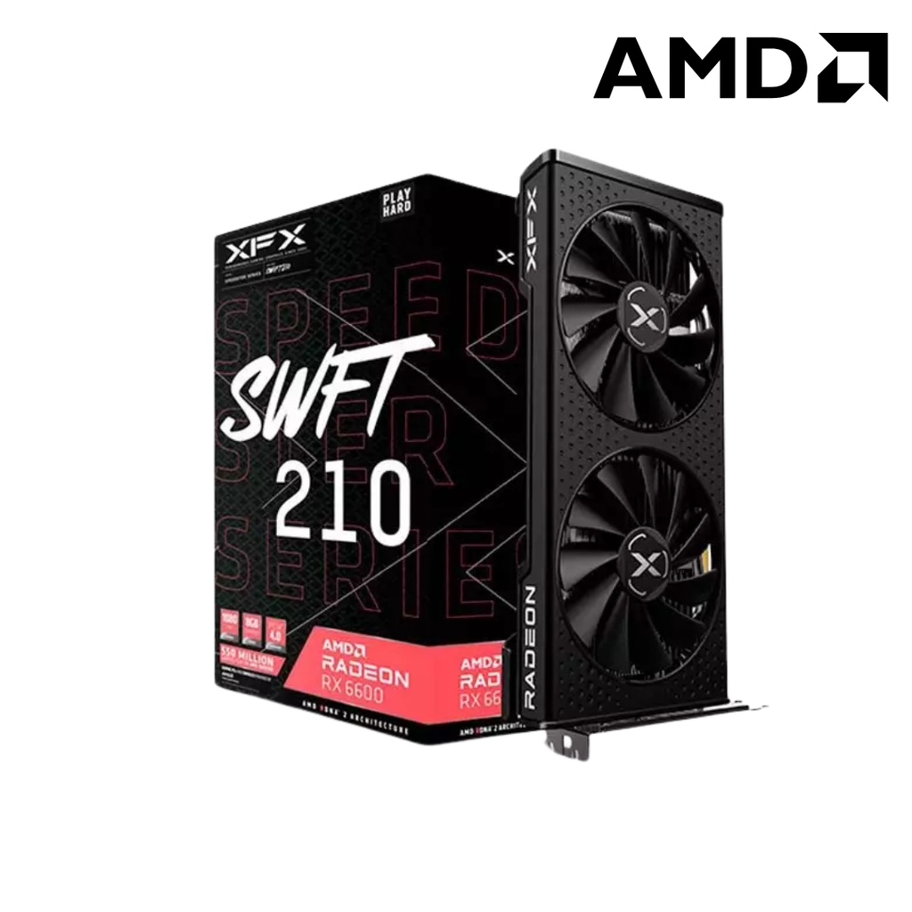 [210366] XFX Tarjeta De Video RX 6600 Speedster Swft 210 8GB GDDR6
