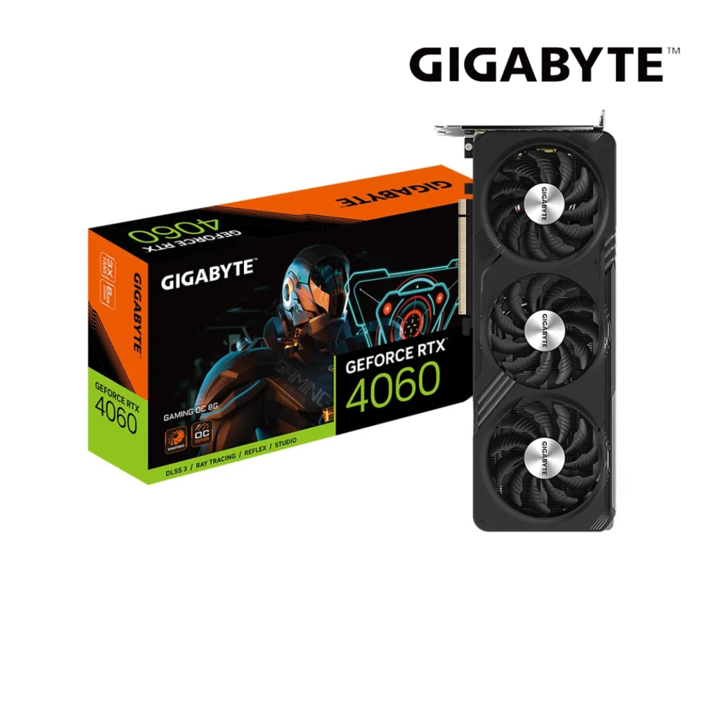 Gigabyte Nvidia RTX 4060 Gaming OC 8GB GDDR6 128 Bits 3 Ventiladores