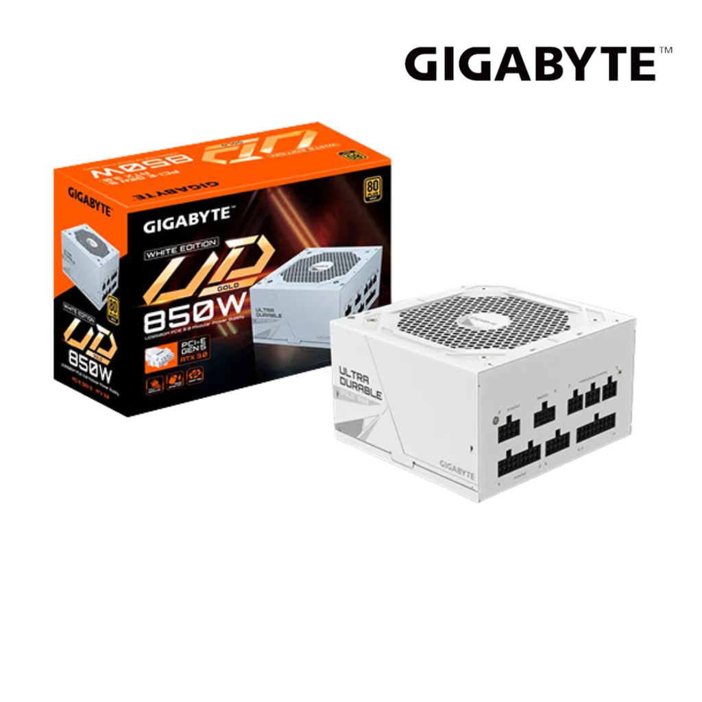 [210438] Fuente de Poder Gigabyte GP-UD850GM PG5W 850W 80plus Gold mATX Blanco