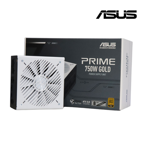[01090217410] ASUS Fuente de Poder Prime 750W Atx 80 Plus Gold Modular White