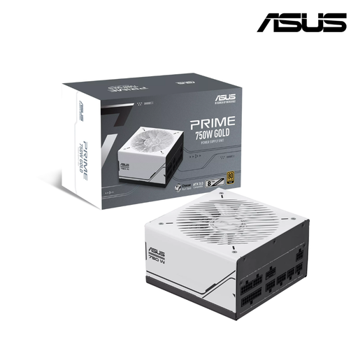 [210362] ASUS Fuente de Poder Prime 750W Atx 80 Plus Gold Modular White