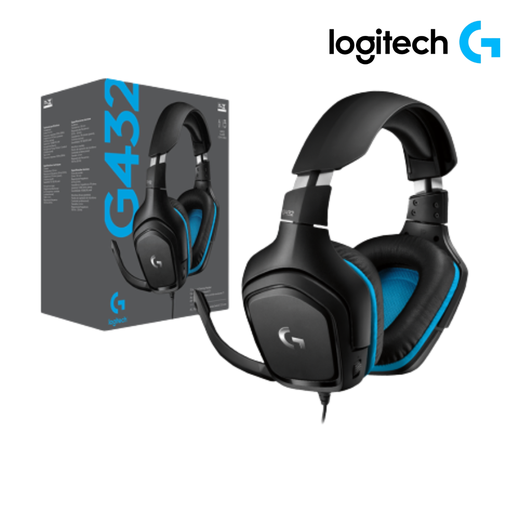 [210382] Audifono Logitech G432 con microfono 7.1 USB Black