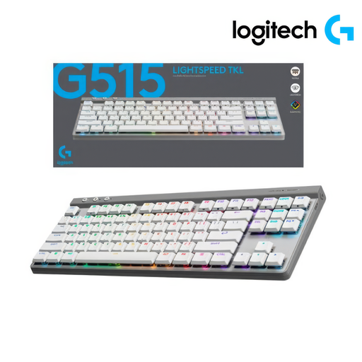 [210383] Logitech G515 teclado TKL Lightspeed/BT Lightsync RGB White