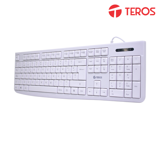 [210452] Teros TE 4069S Teclado Estándar Multimedia USB 2.0 Blanco