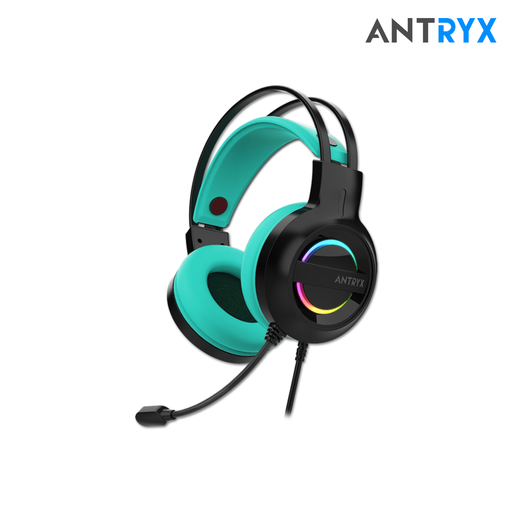 [210504] Audifono Antryx IRIS-K Turquoise con Microfono 7.1 Virtual