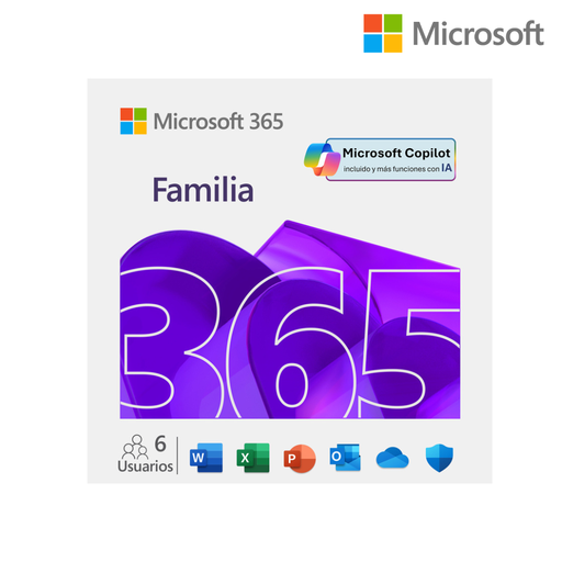[210838] Microsoft Office 365 Familia Licencia Online 6 Usuarios 5 Dispositivos(c/u) - 1 año