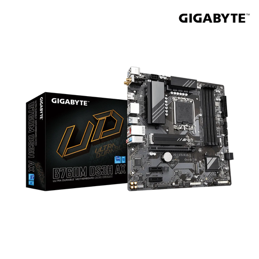 [211132] Placa Base Gigabyte B760 DS3H AX DDR5 Chipset Intel B760, LGA1700, ATX
