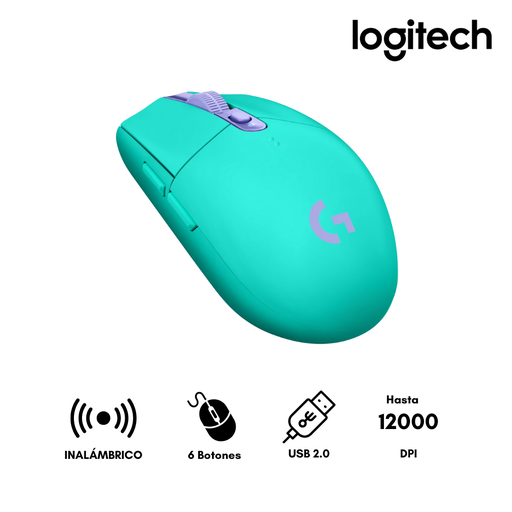 [209086] Mouse Logitech G305 Mouse Inalambrico 12000 DPI Menta