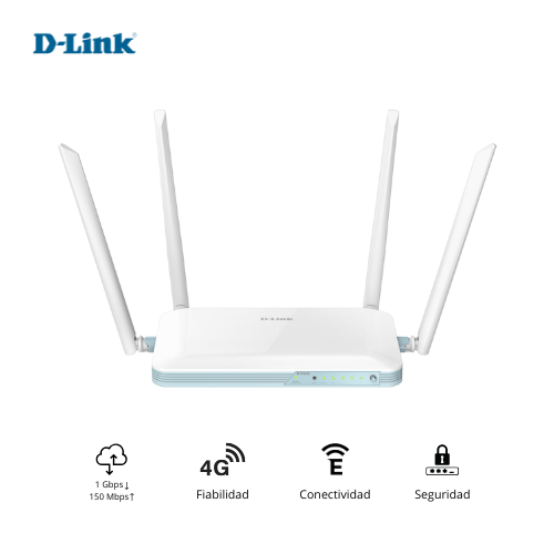 [0121042701] D-Link G403 N300 4G Router Smart 4 x LAN y 1 x WLAN 10/100 Mbps