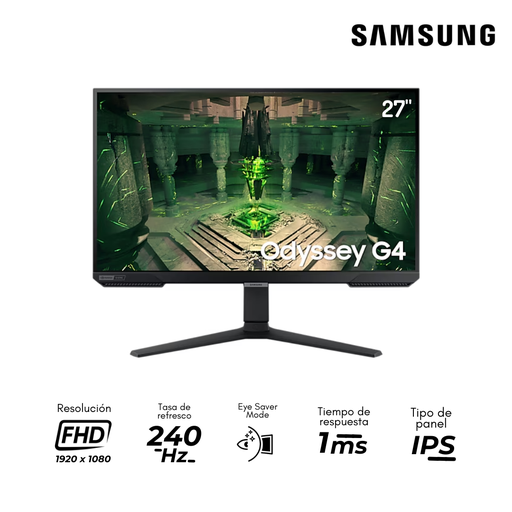 [0149077701] Samsung Odyssey G4 de 27" Monitor FHD 1ms 240Hz GTG