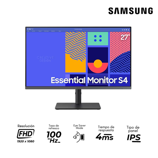 [0149075801] Samsung Essential Monitor S4 C432 27" IPS FHD 100Hz