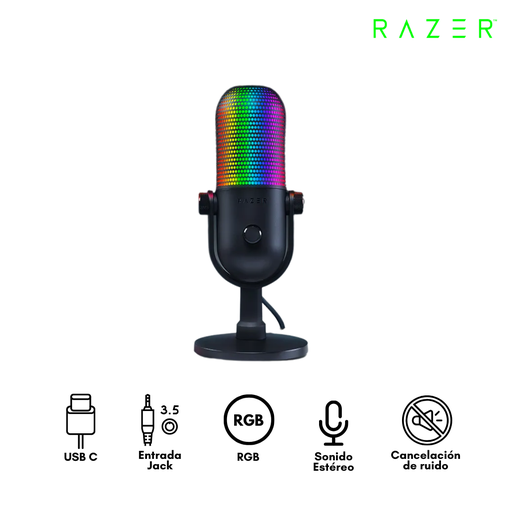 [01470310301] Razer SEIREN V3 Chroma Microfono 