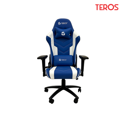 [01570515703] TEROS TE-8126B Silla Gamer Azul con Blanco